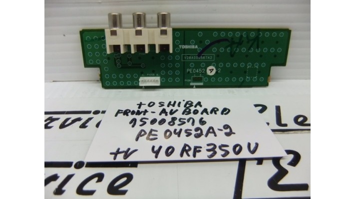 Toshiba PE0452A-2  front AV Board .